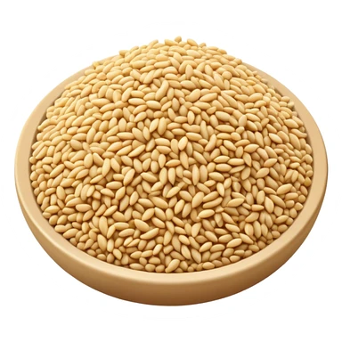 sesame seeds sprinkled on top of food sticker