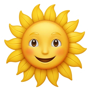 Sun with smile
 sticker