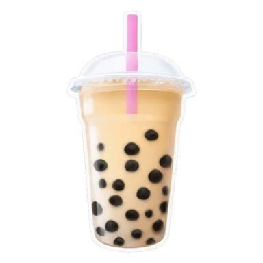 Bubble tea sticker