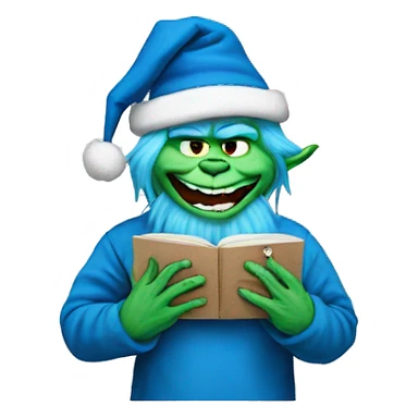 blue grinch knee surgery meme sticker