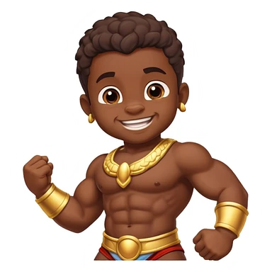 Darkskin Baby Hercules sticker