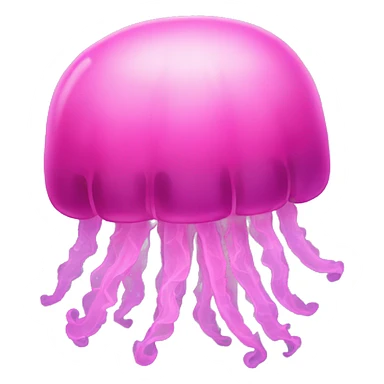 Pink jellyfish  sticker