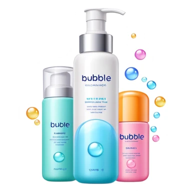 Bubble skincare sticker
