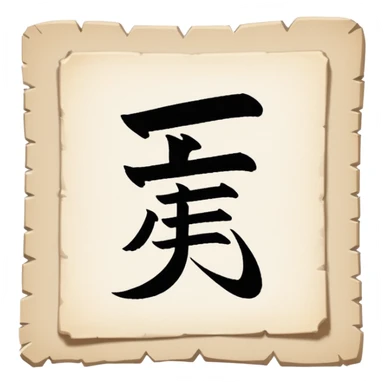 Japanese letter sticker