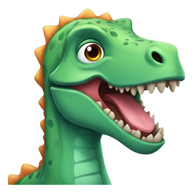 Funny dinosaur sticker
