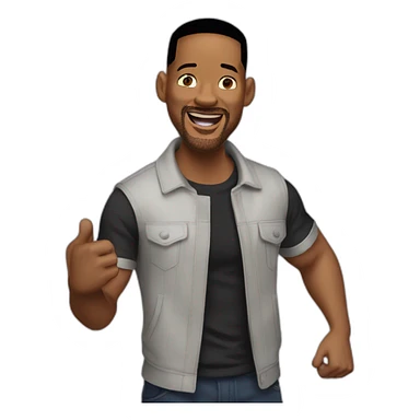 Will smith happy surprise sticker
