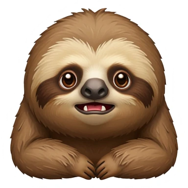 Perezoso con cara de enojado sticker