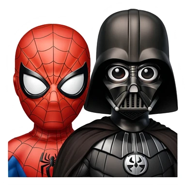 spider mam darth veder sticker