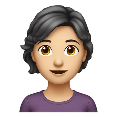 Laura kiddind around sticker