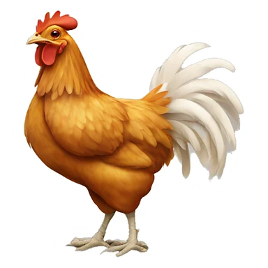 Chicken wearing shoes sticker