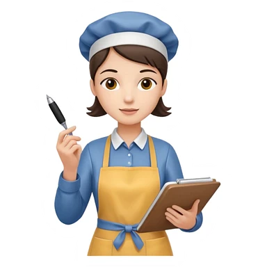 Tomando pedidos sticker