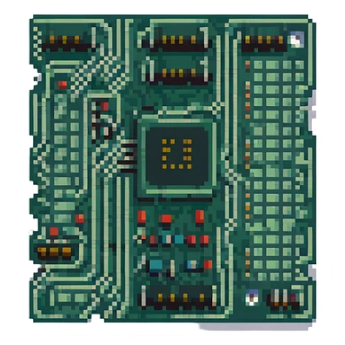 Retro circuit board  sticker