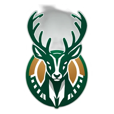 Milwaukee Bucks logo sticker
