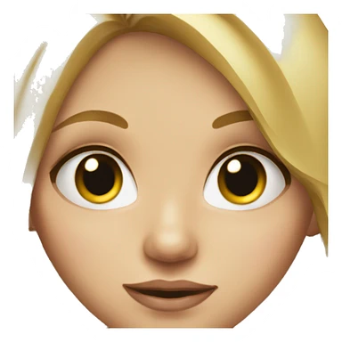 blonde girl portrait close-up sticker