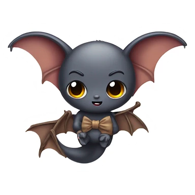 Bat with a bow sticker