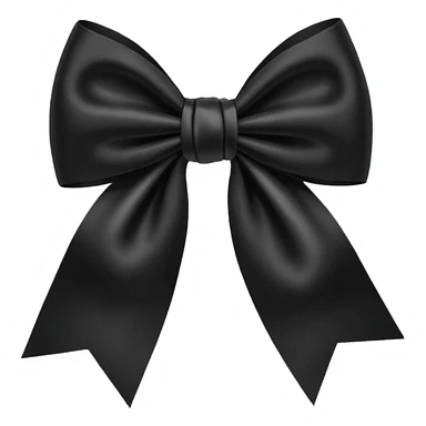 Black bow sticker