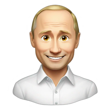 Draw putin with smile  sticker