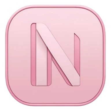Netflix accurate aesthetic "N" logo in pastel pink sticker