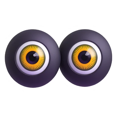 realistic 3d eyes with detailed iris sticker