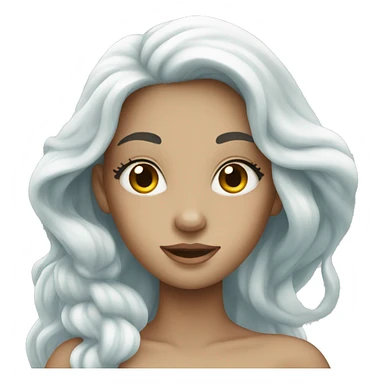 White mermaid sticker