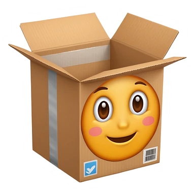 Cardboard box sticker