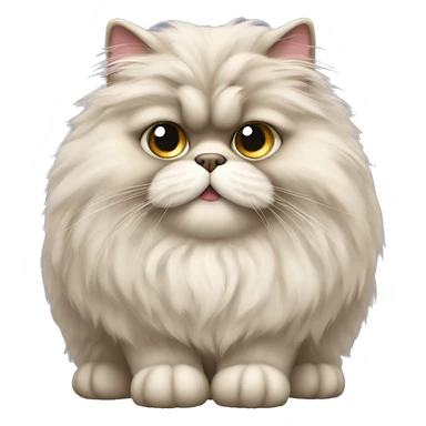 fluffy persian cat sticker