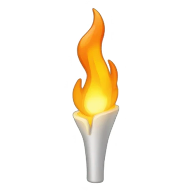 raised torch or flame sticker