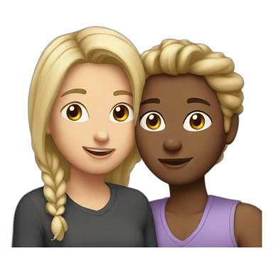 couple lesbien sticker