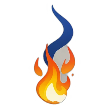 Jira logo on fire sticker