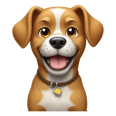 Dog holding up the middle finger sticker