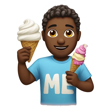 Me and ice cream sticker