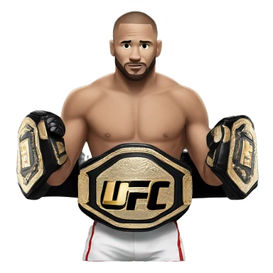 Ufc belt sticker