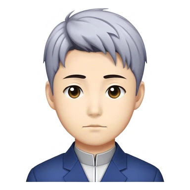 Isagi yoichi with a low taper fade sticker