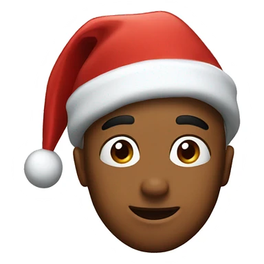 Spider man wearing Christmas hat sticker