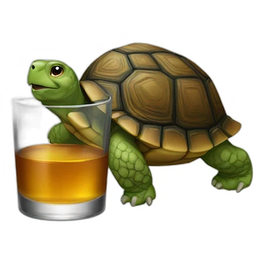tortoise drink vodka sticker