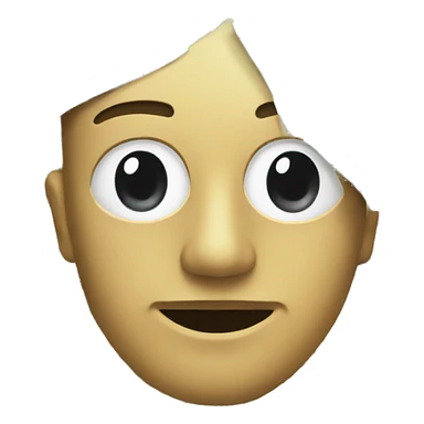 half of face shows money face sticker