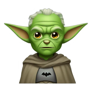 Batman yoda sticker