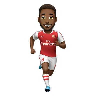 arsenal player running sticker