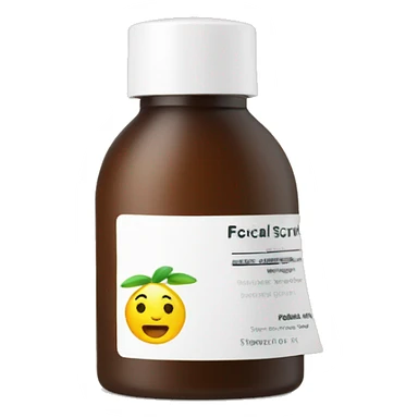 facial scrub bottle with label sticker