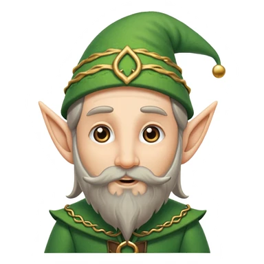 long bearded elf sticker