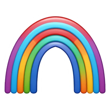 emoji with rainbow  sticker