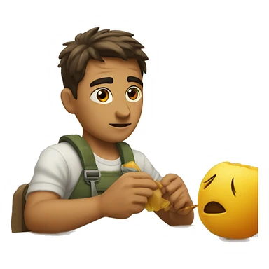 Iroman apuntando con el dedo sticker