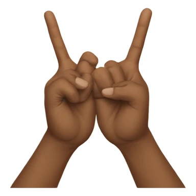 two hand sign shrine sticker