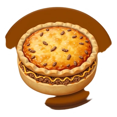 mini round meat esfirra with ground meat in the center sticker