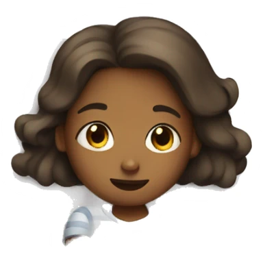 A girl going to sleep sticker