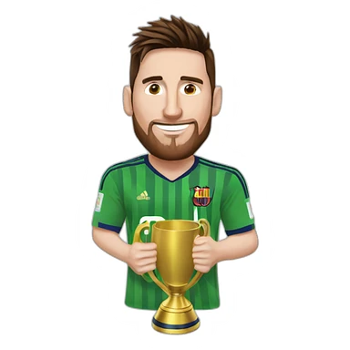 messi word cup sticker
