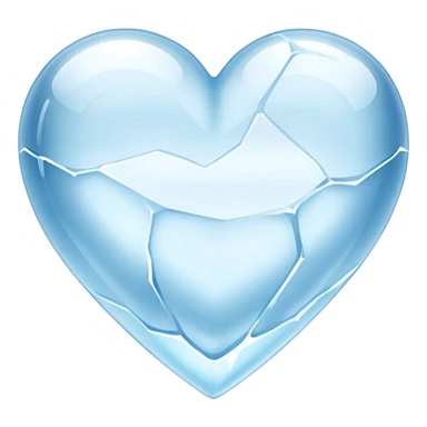 coração de gelo   sticker