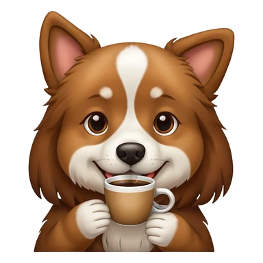 Dog coffee  sticker