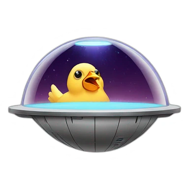 chicken in ufo sticker