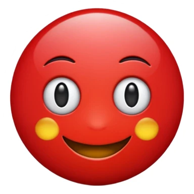 Red mon emoji sticker